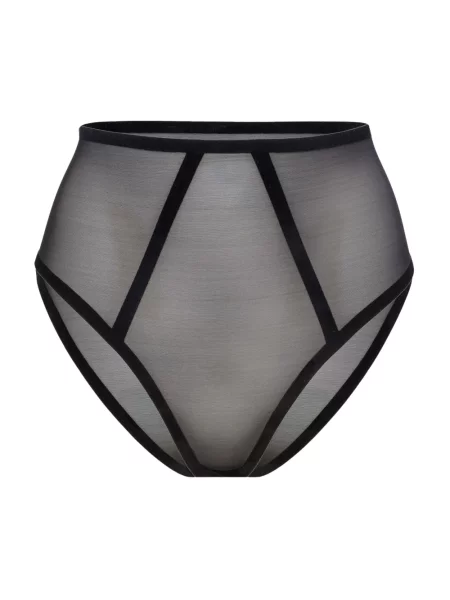 Majtki briefs Wolford tiulowe czarne