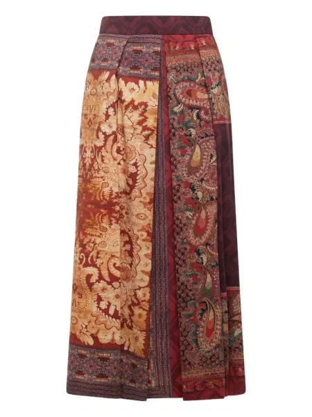 Fusta maxi Pierre-louis Mascia cu imprimeu geometric roșu