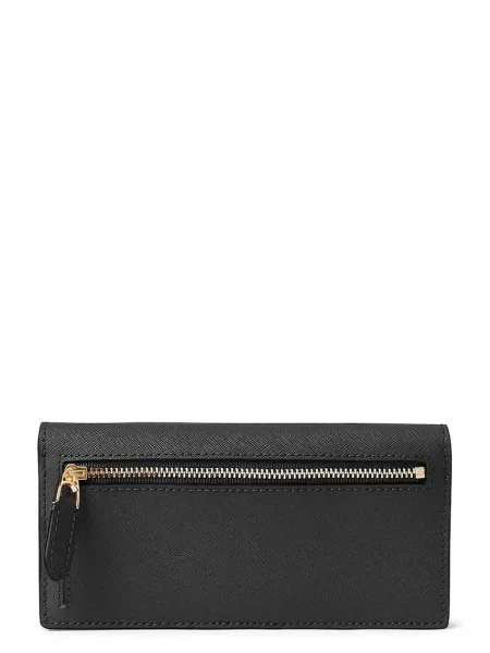 Lauren Ralph Lauren Veľká dámska peňaženka Slim Wallet Wlt Med čierna