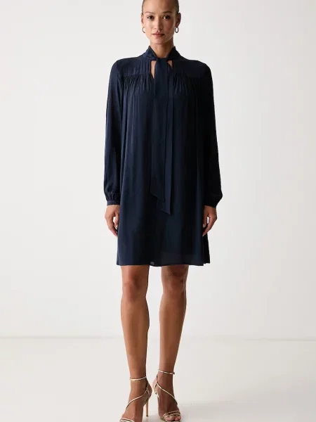 BOSS Rochie de zi C_Drystina Bleumarin portocaliu