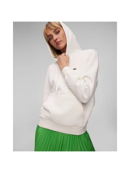 Lacoste Bluză Écru Regular Fit alb