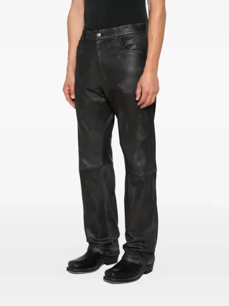 Pantaloni Haikure din piele negru