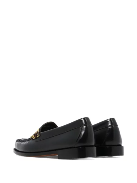 Pantofi loafer G.h. Bass & Co cu imagine cu model leopard cu bretele negru