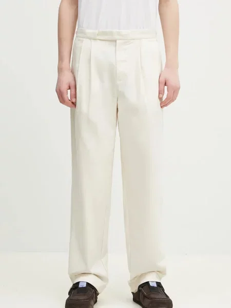 Kalhoty Fred Perry jednoduché béžová