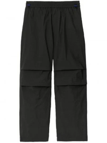 Pantaloni cargo Burberry cu aplicații negru