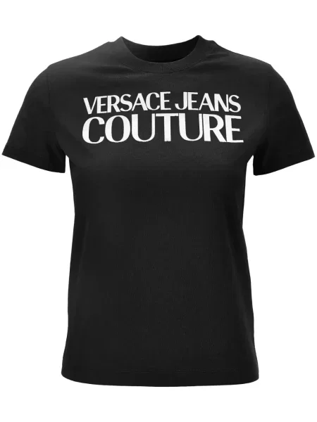 Tricou Versace Jeans Couture cu imagine negru