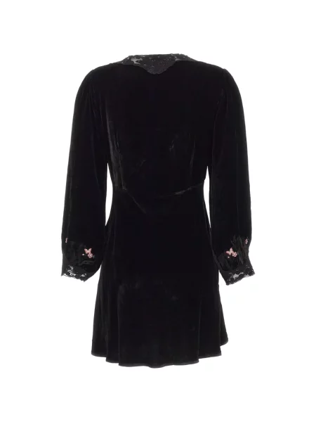 Rochie mini Rixo de catifea negru