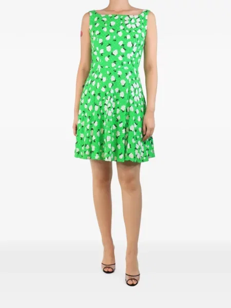 Rochie Emilia Wickstead fără mâneci cu model floral cu imagine verde