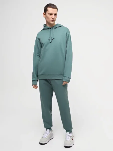 Худі Timberland Front Graphic бавовна/ліоцел блакитний
