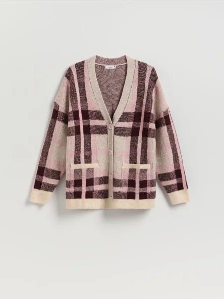 Reserved Cardigan descheiat multicolor