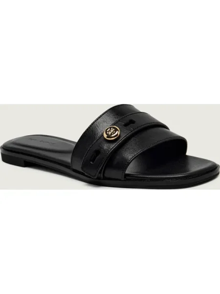 TORY BURCH De piele șlapi ROMY negru
