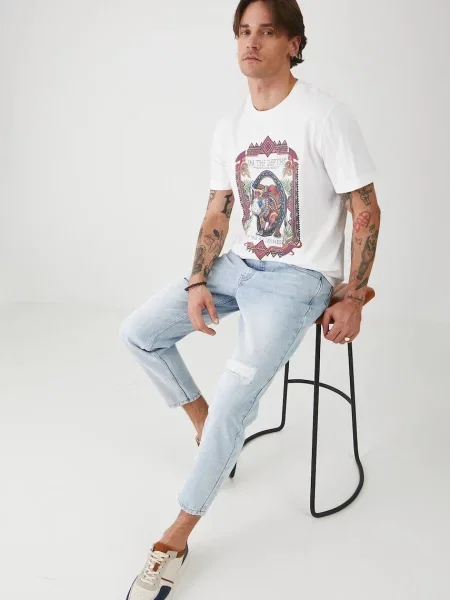 Тениска Medicine с принт бяло