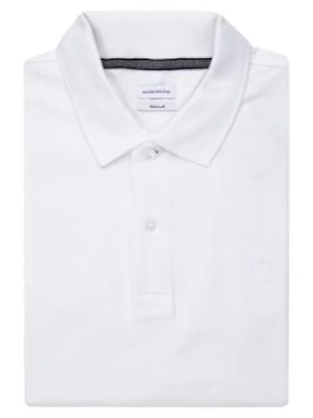 Seidensticker Koszulka Polo Krój Regular Fit weiss biała