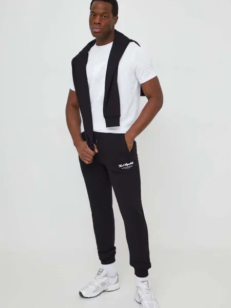 Koszulka Karl Lagerfeld z logo biała