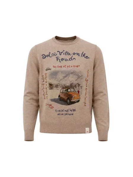 Sweter Bob wełniany dwustronny niebieski