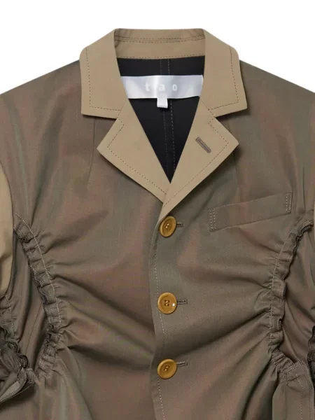 Jakna Comme Des Garçons Tao s volanima smeđa