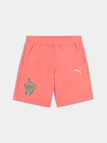 Дитячі Повсякденні шорти PUMA Cats Club Shorts комбінований верх червоний