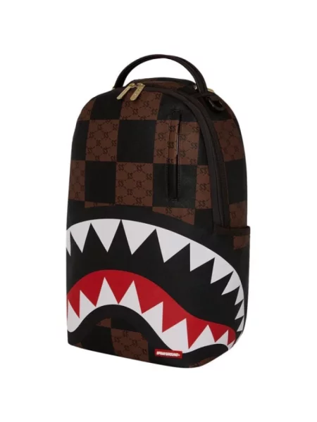 Plecak Sprayground skórzany w kratę