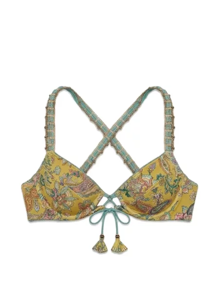 Top Del Maar cu model paisley verde