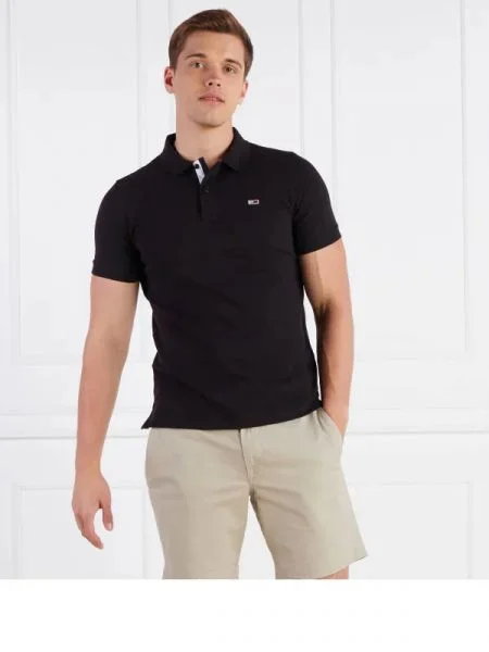 Tommy Jeans Tenisz póló fekete