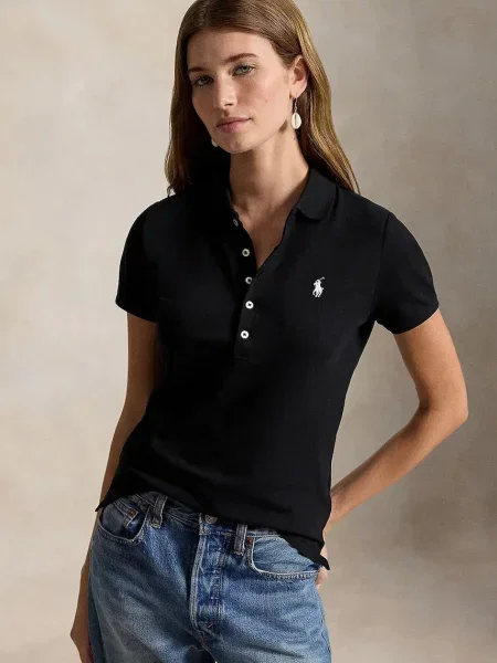 Tricou polo Polo Ralph Lauren negru