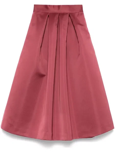 Fustă midi Société Anonyme până la genunchi roșu