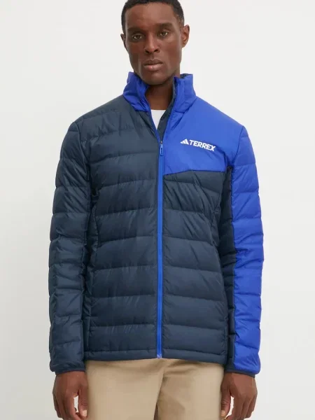 Пухено спортно яке adidas TERREX Multi преходен модел тъмносиньо