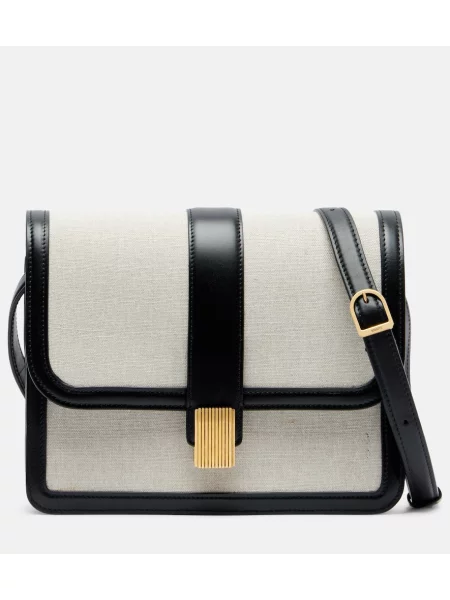Geanta crossbody Khaite din piele bej