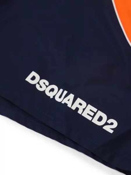 Slip de baie Dsquared2 cu imagine verde