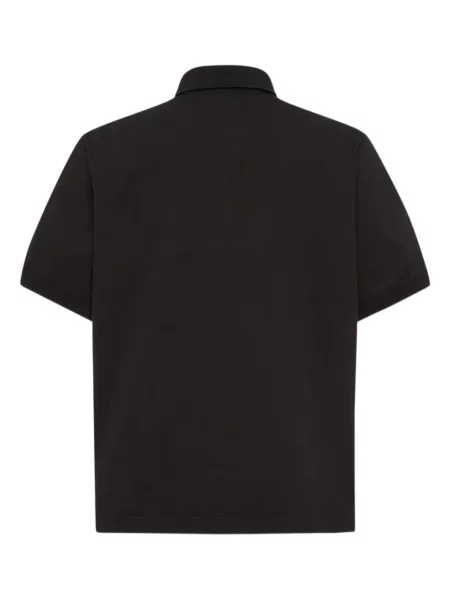 Polo Dsquared2 cu broderie negru