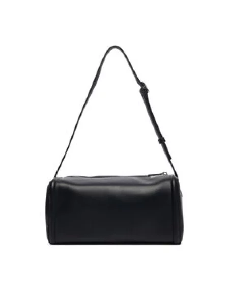 Calvin Klein Torbica Bold Ck Slouchy Shoulder Bag Crna bijela