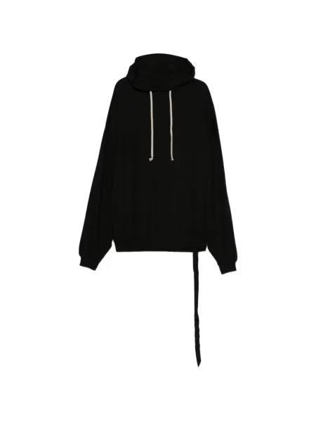 Hanorac cu glugă Rick Owens Drkshdw cu cordon negru