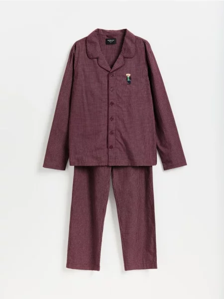Reserved Pijama din două piese din maro