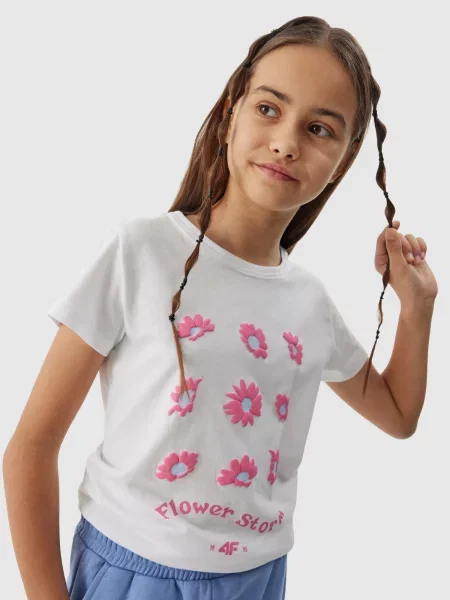 Tricou copii 4f alb