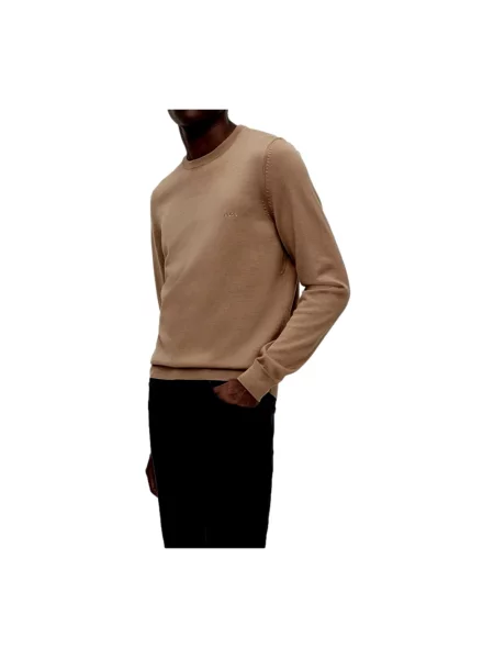 Sweter Boss wełniany beżowy