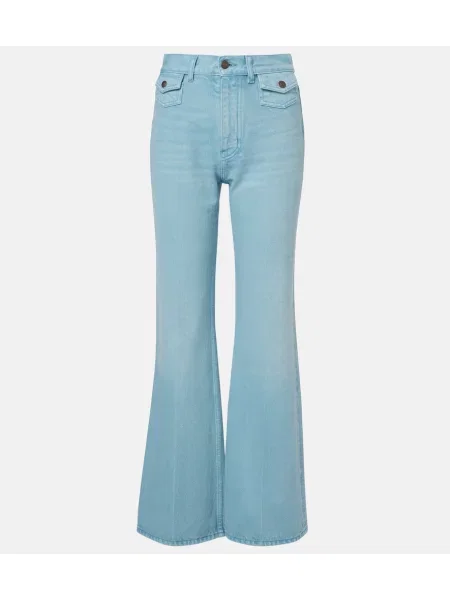 Blugi cu picior larg Chloé albastru
