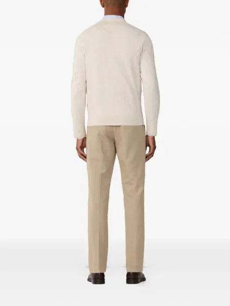 Pulover Hackett London cu broderie cu decolteu în V