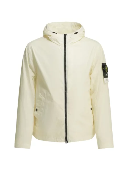 Palton Stone Island cu glugă cu strasuri