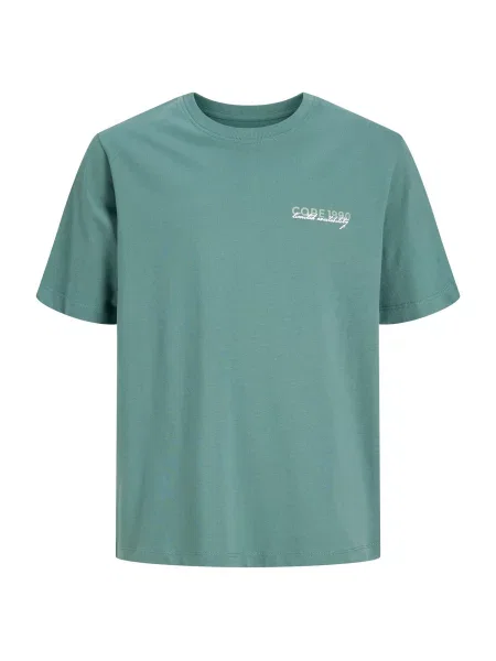 Jack & Jones Junior Tricou JCOETERNA verde smarald / verde jad alb
