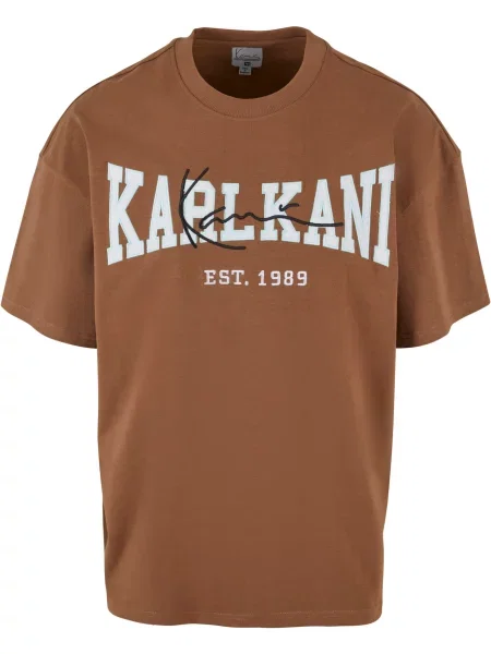Karl Kani Tričko hnědá bílá