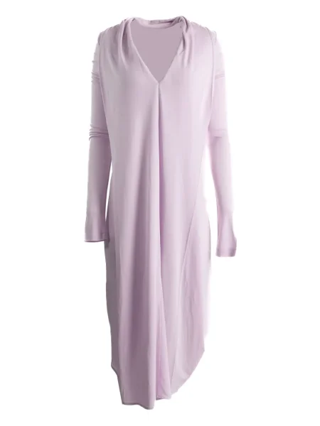 Rochie maxi Toteme cu decolteu în V până la genunchi de costum violet