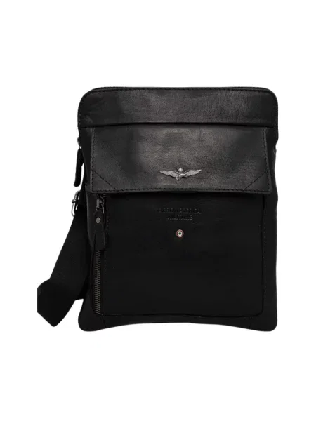 Aeronautica Militare saszetka skórzana czarna