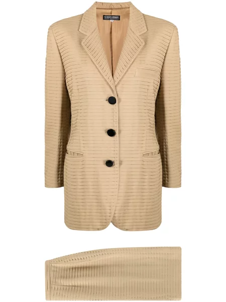 Oblekové žebrované sukně Giorgio Armani Pre-owned