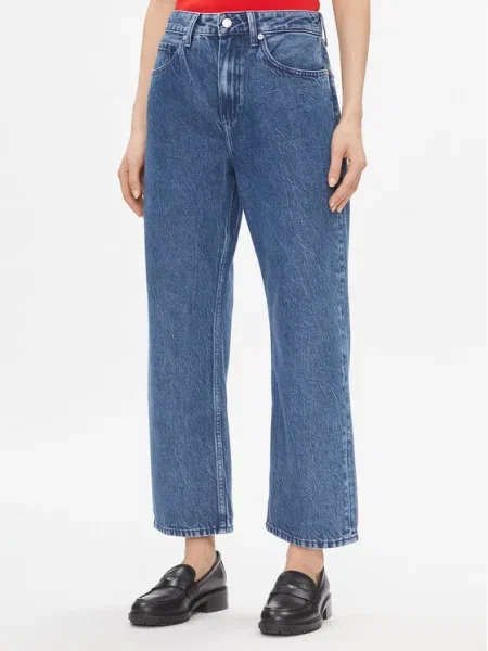 Tommy Hilfiger Blugi Loose Straight Rw Lea Loose Leg albastru