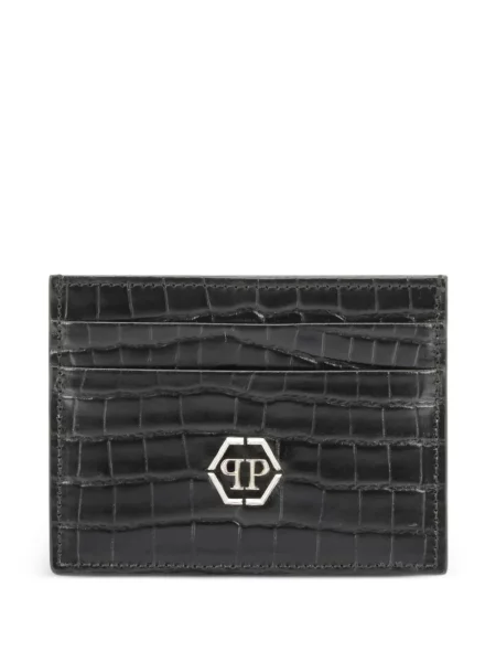 Kožni novčanik Philipp Plein crna