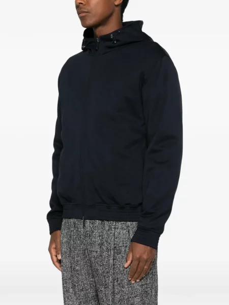 Geacă Emporio Armani cu glugă negru