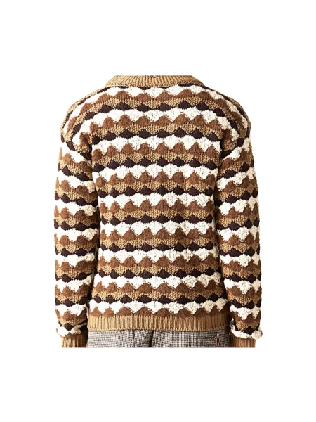 Sweter Moncler brązowy