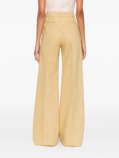Pantaloni Valentino Garavani galben