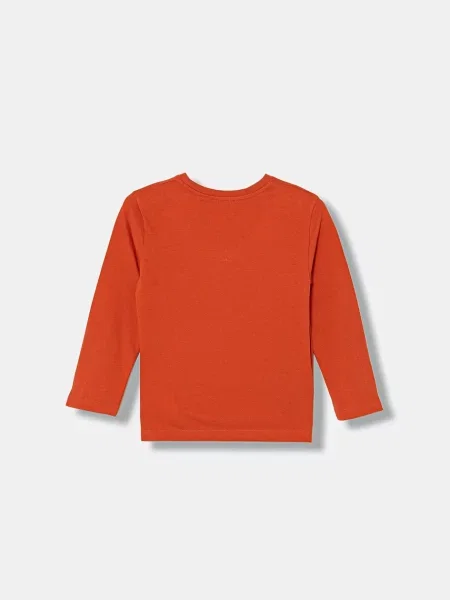United Colors of Benetton tričko s dlouhým rukávem oranžové