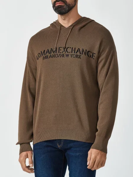 Толстовка Armani Exchange коричнева